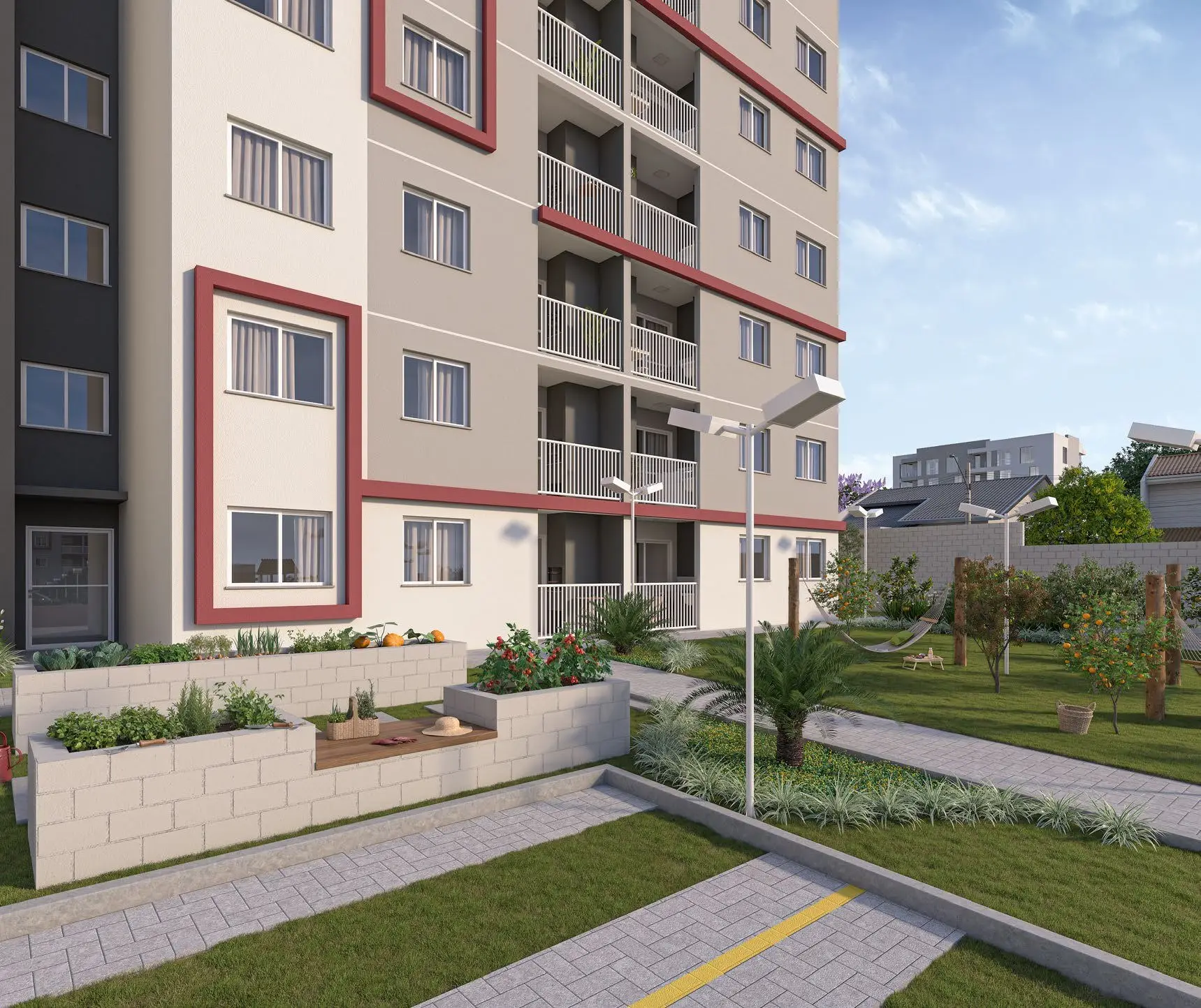 Fachada, render
