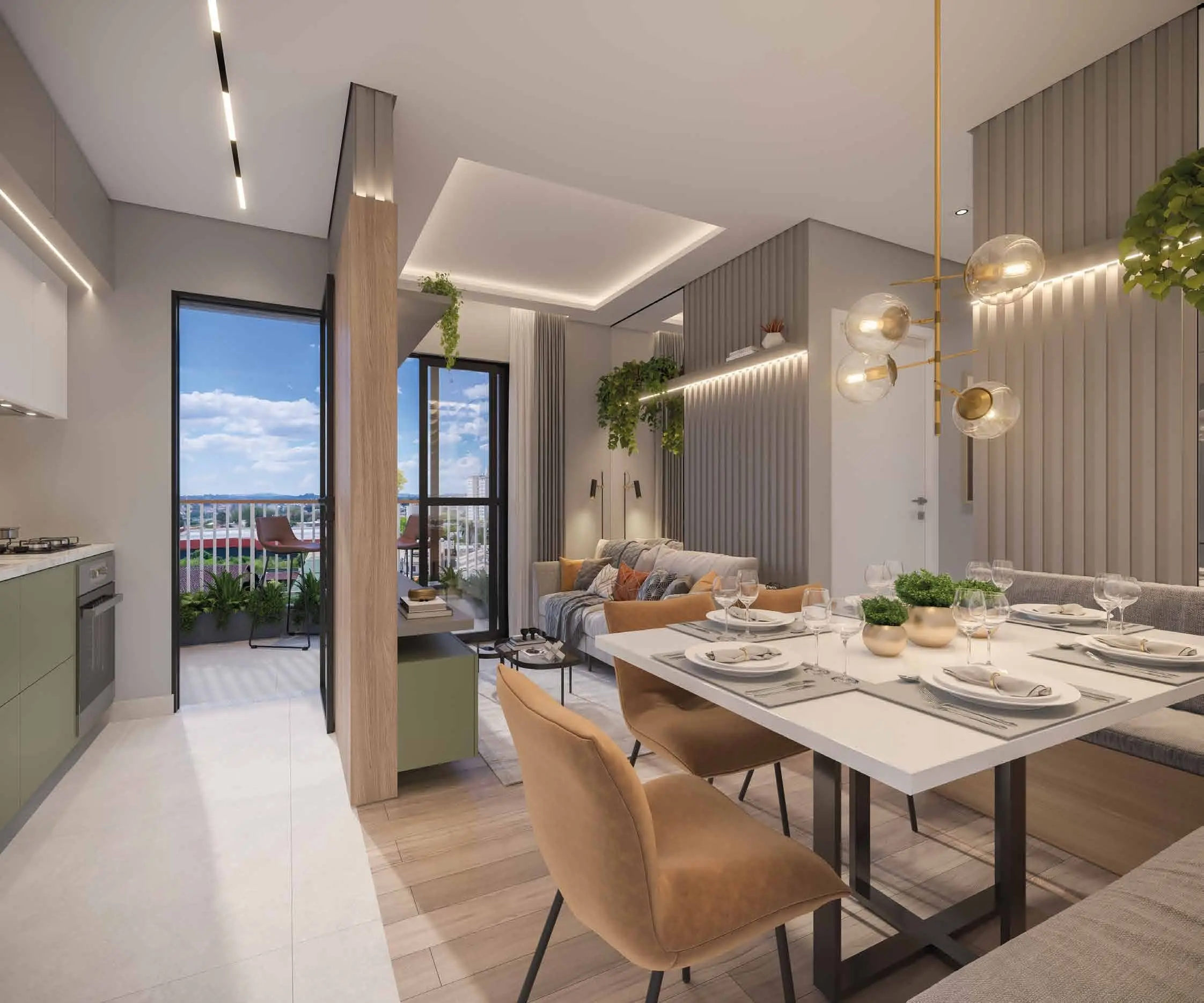 Sala de jantar, render