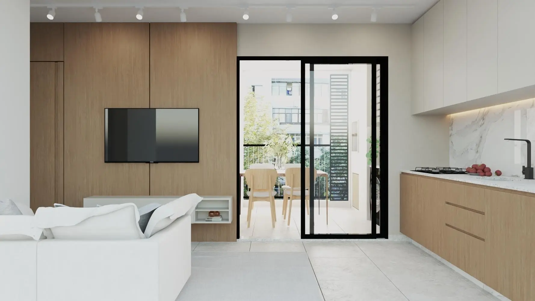Sala de estar, render
