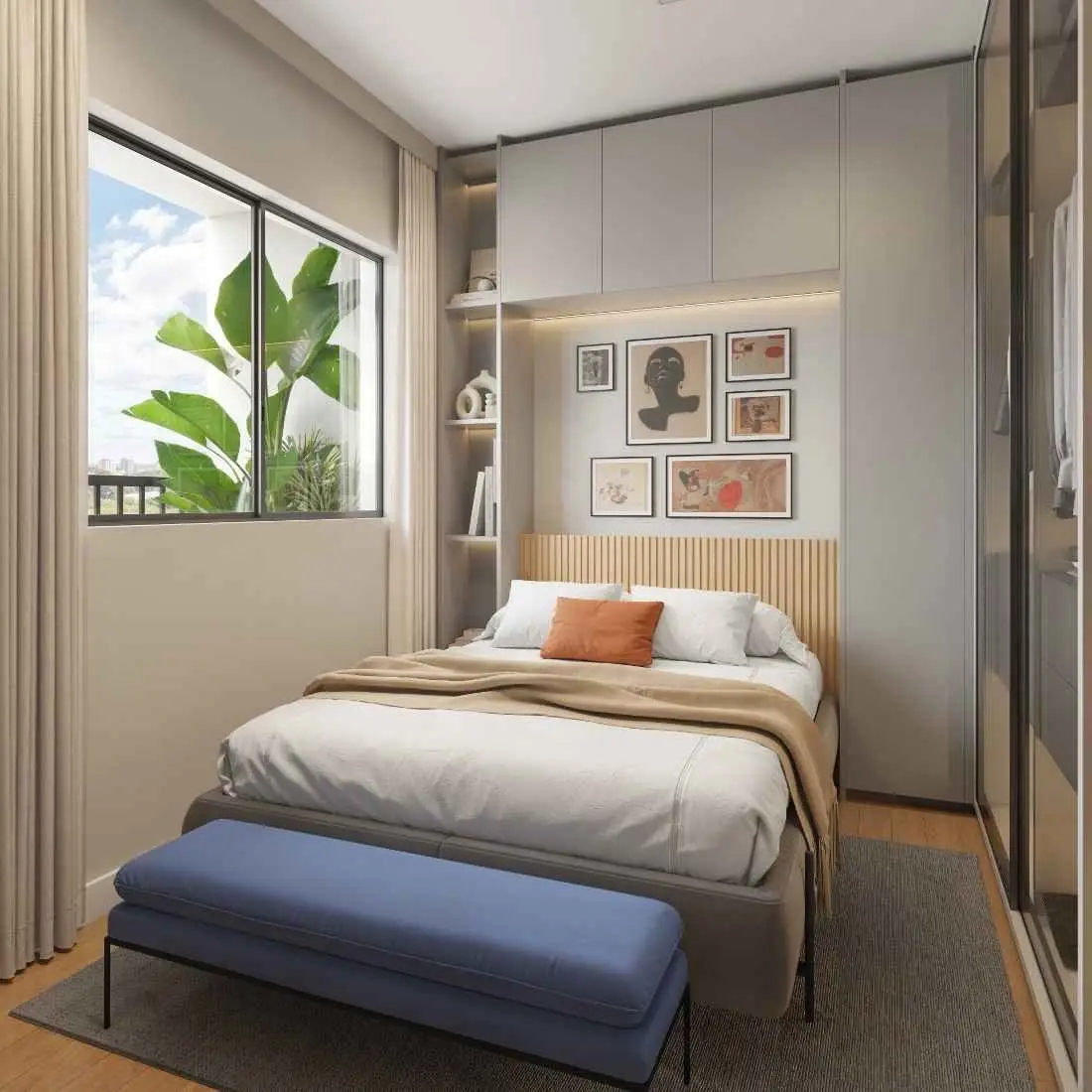 Quarto do studio, render