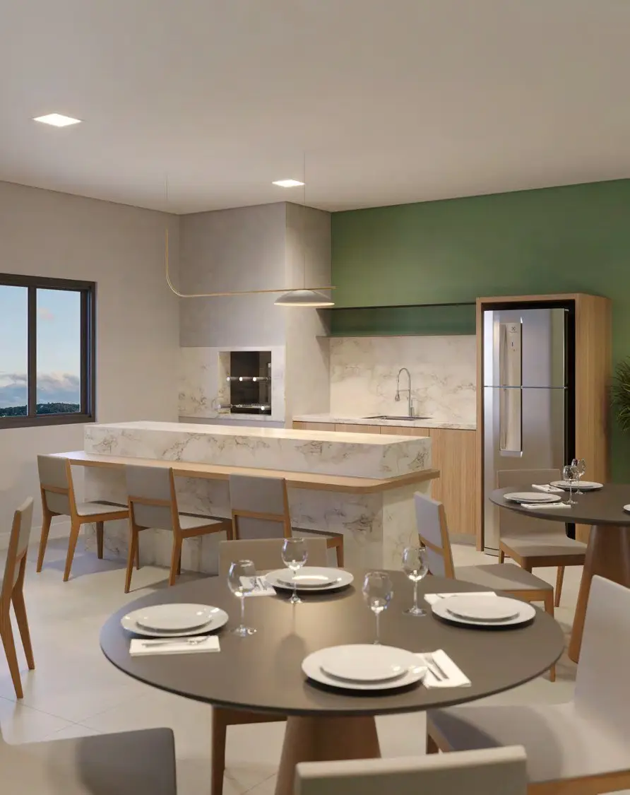 Sala de jantar, render