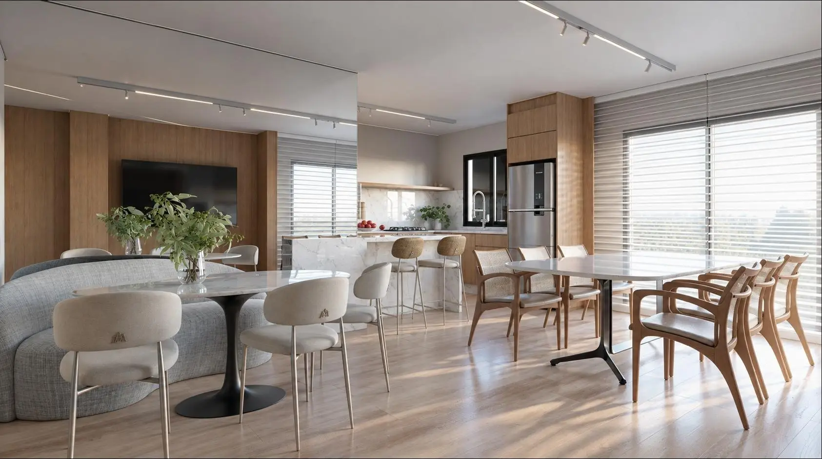 Espaço gourmet, render