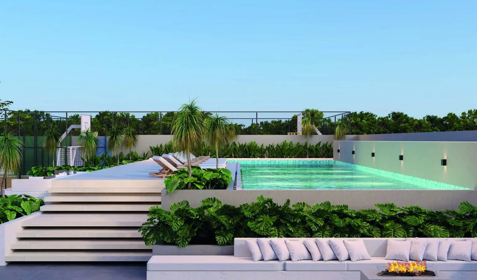 Piscina, render