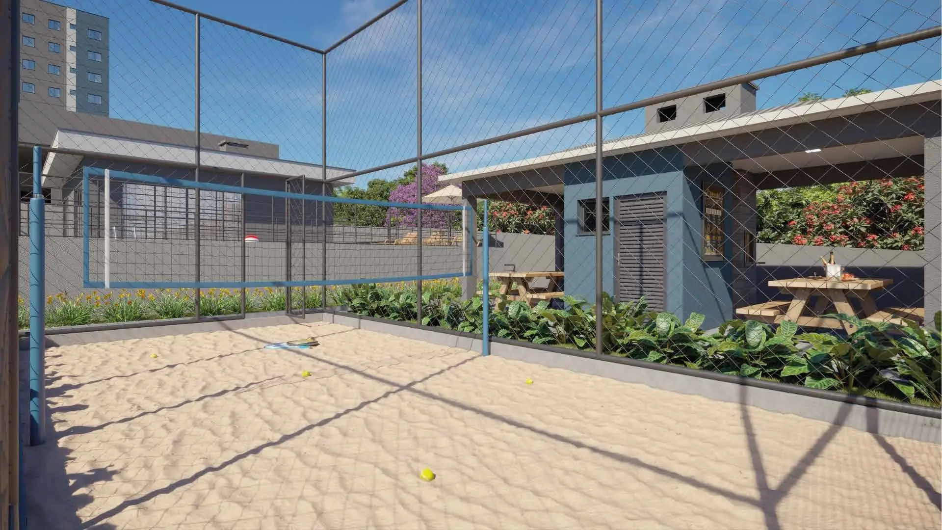 Beach tennis, render