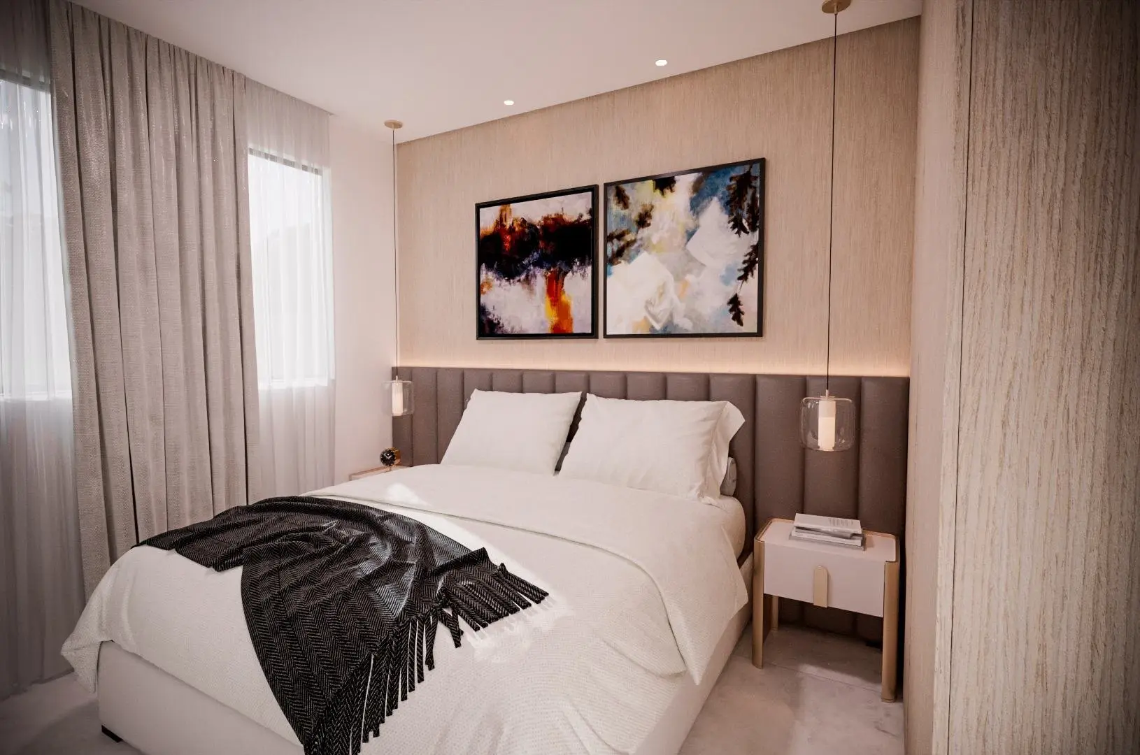 Quarto de casal, render