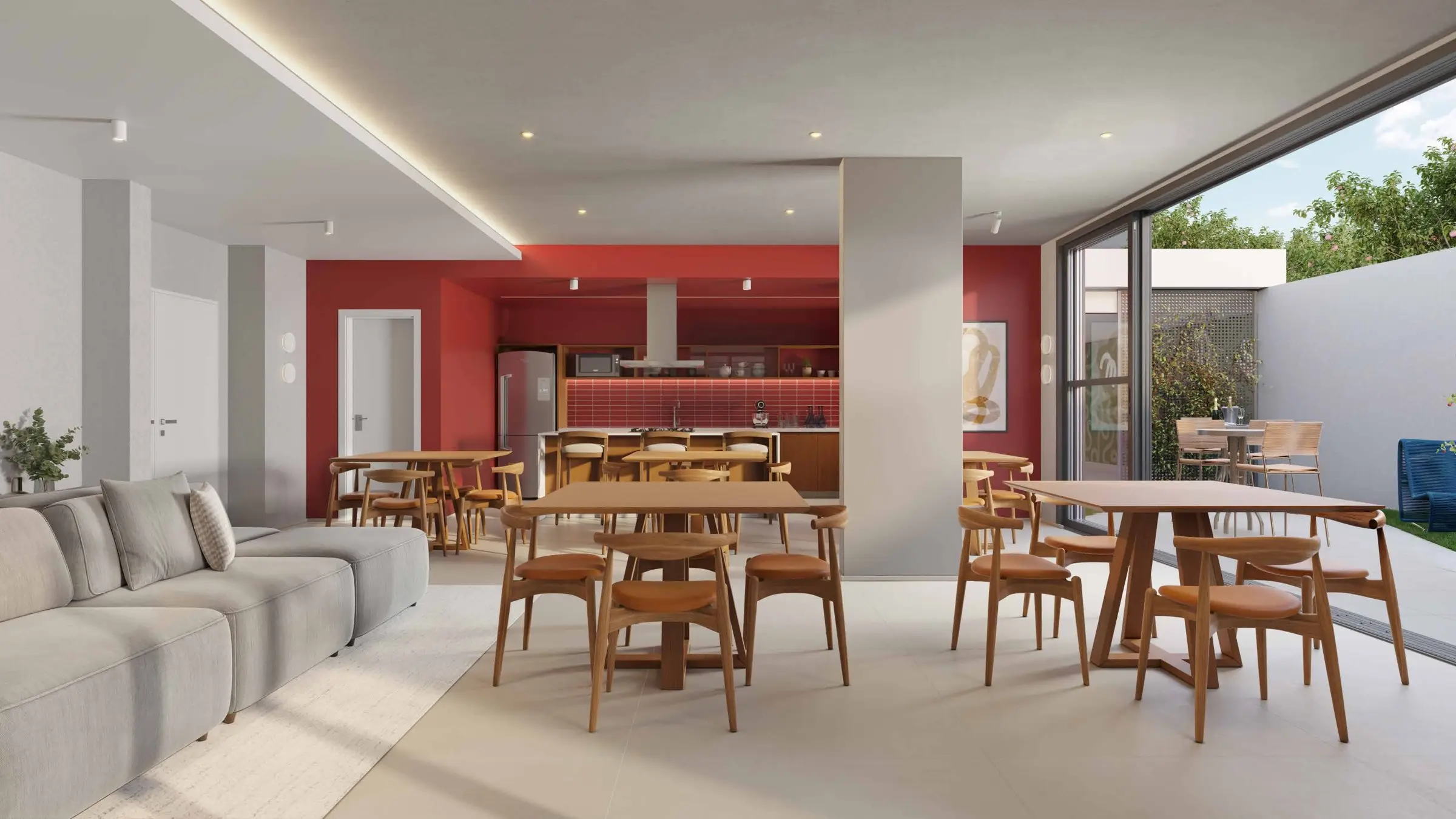 Espaço gourmet, render