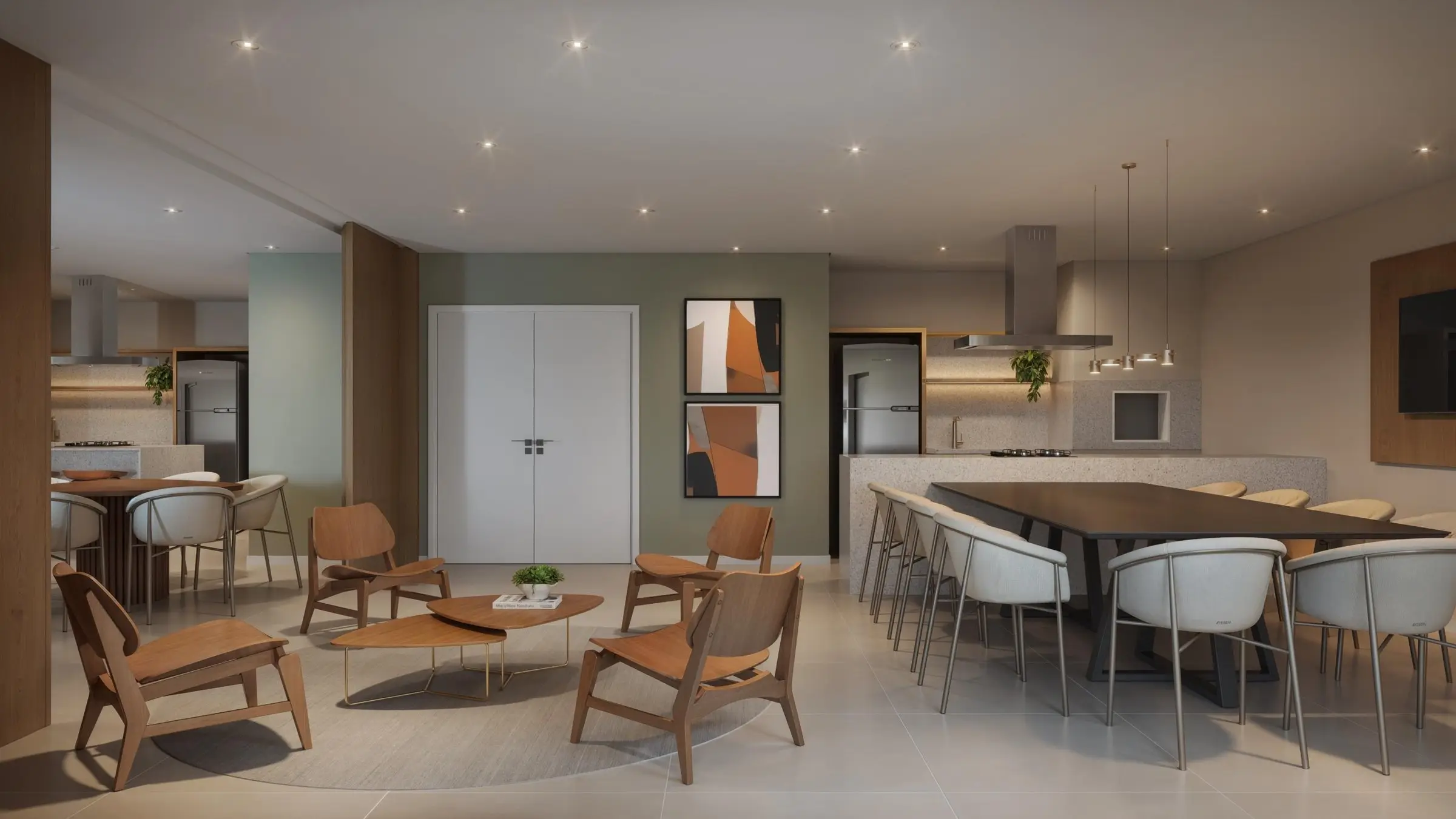 Espaço gourmet, render