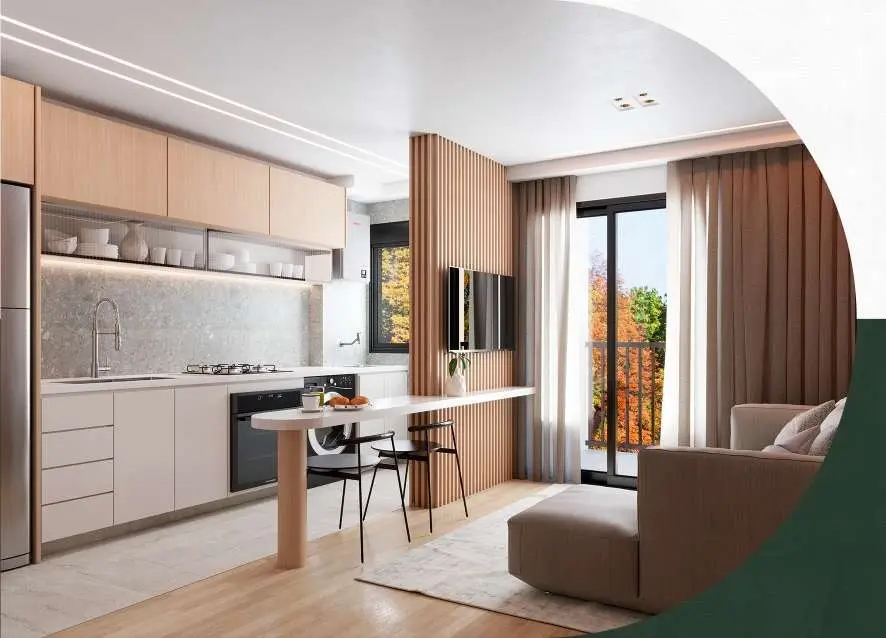 Ambientes do apartamento, render