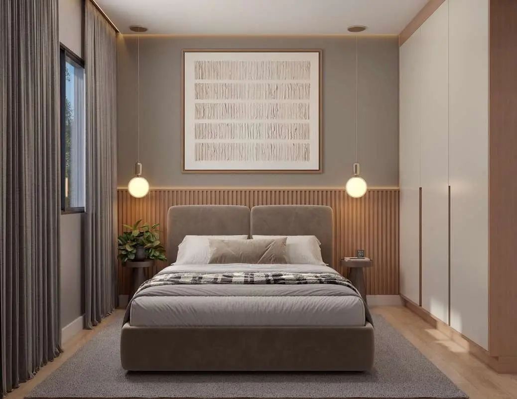 Quarto de casal, render