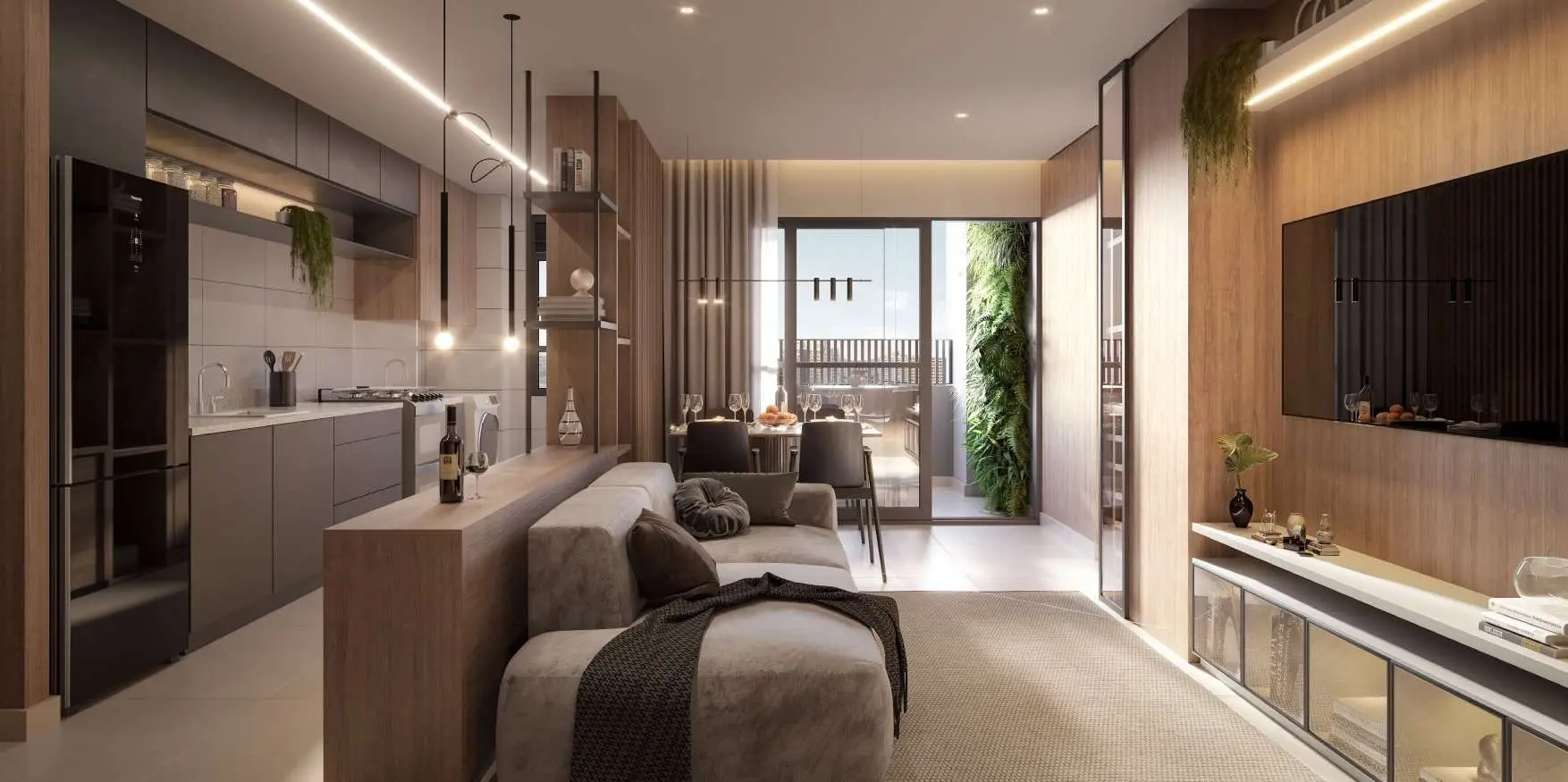 Sala de estar, render