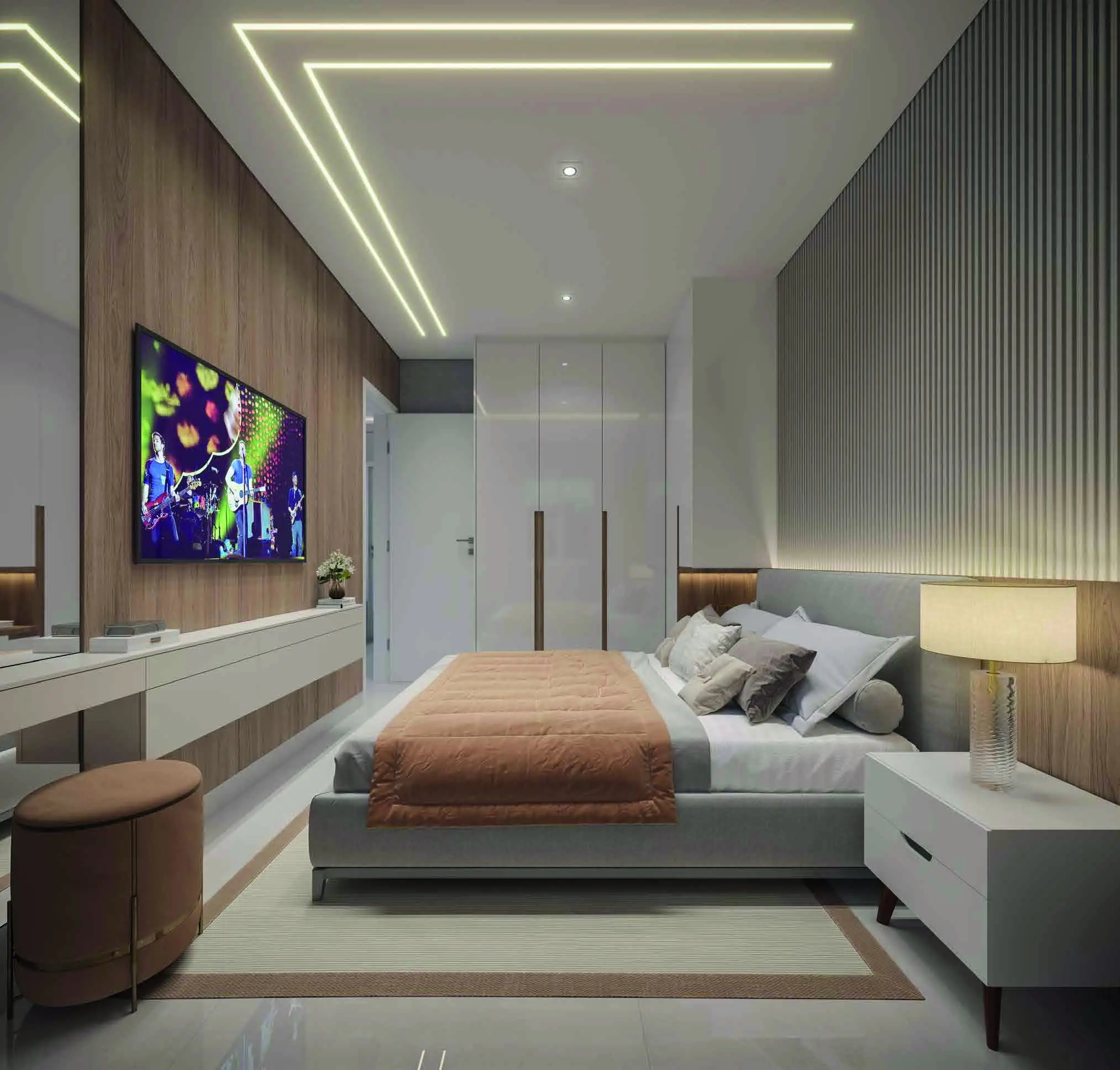 Quarto de casal, render