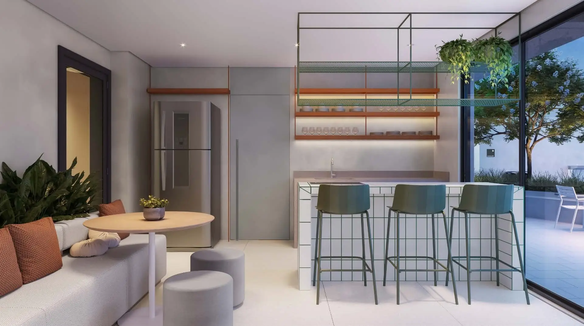 Espaço gourmet, render
