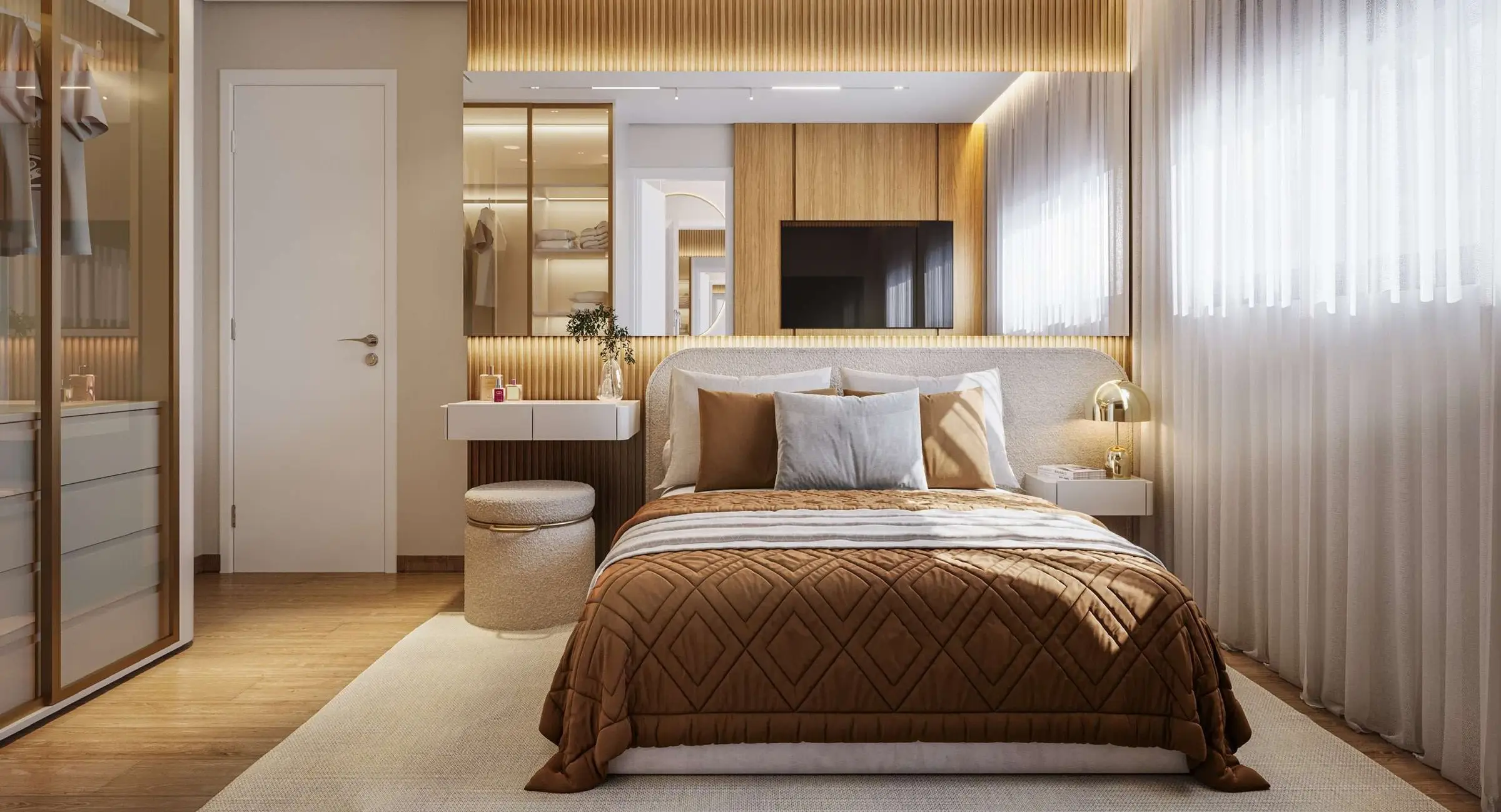 Quarto de casal, render