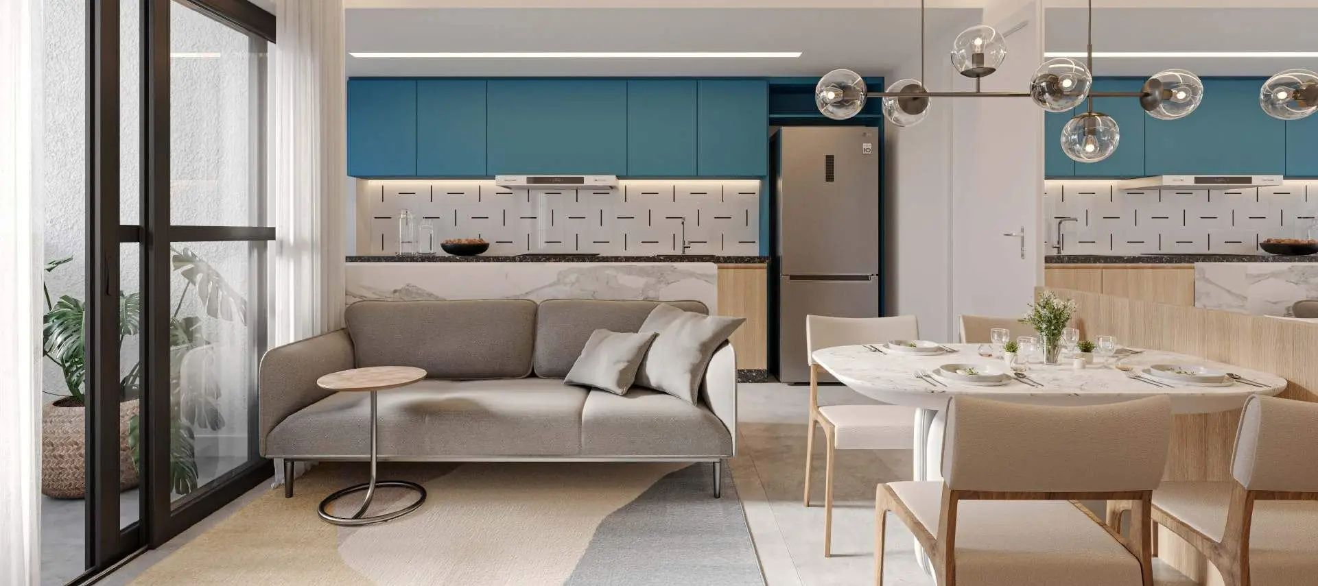 Sala de estar, render