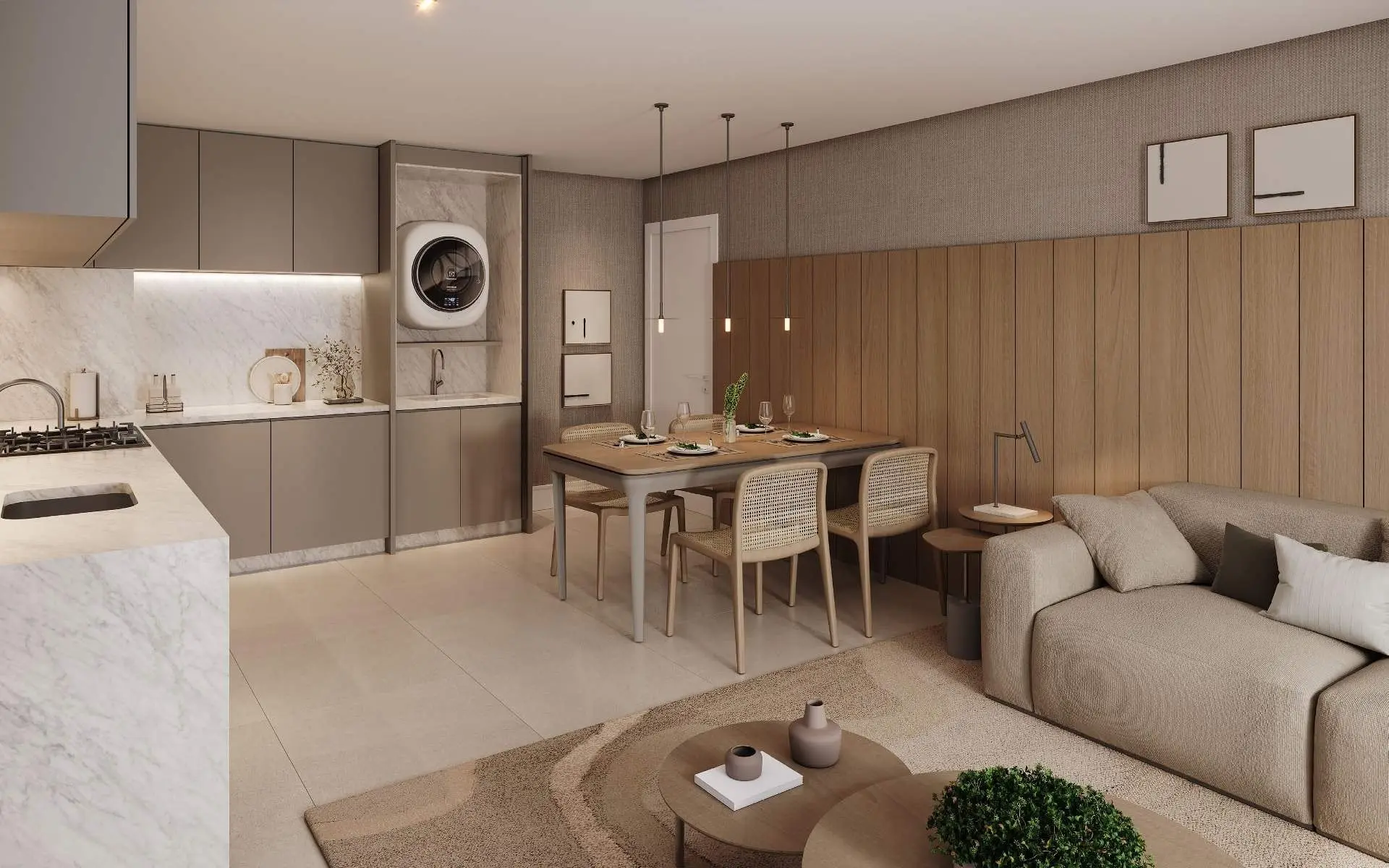 Sala de estar, render