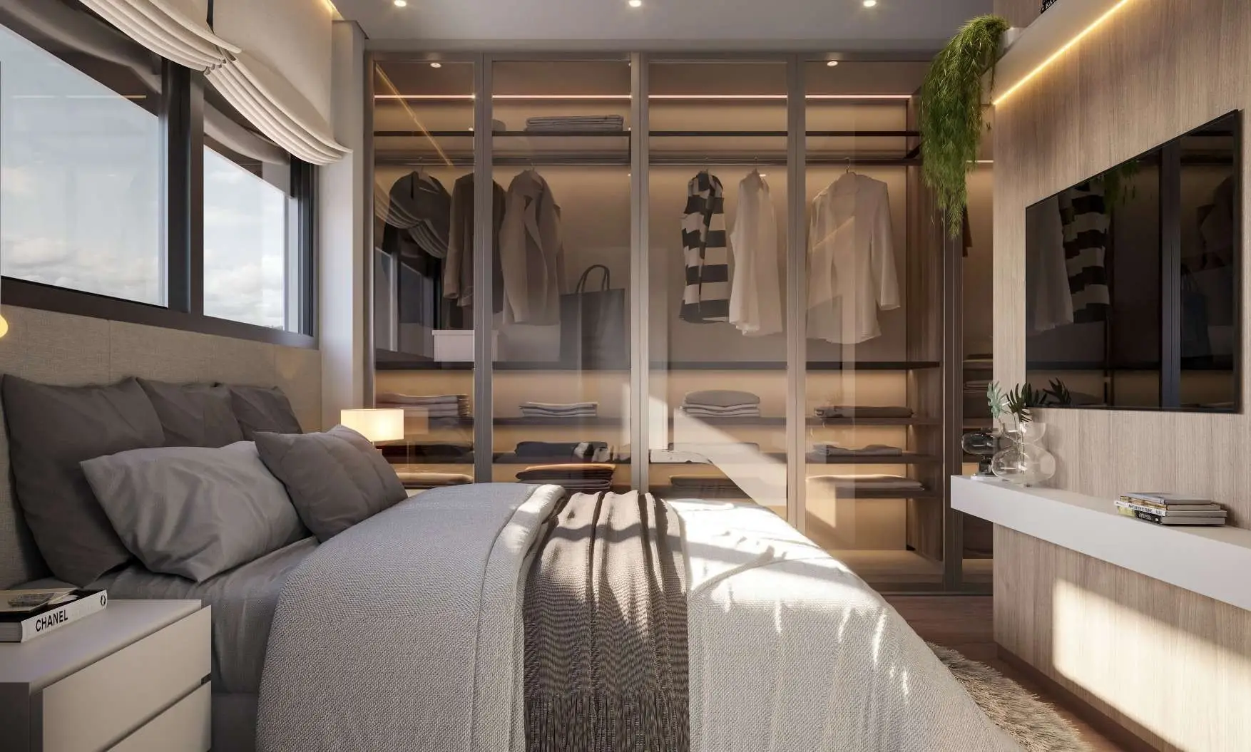 Quarto de casal, render