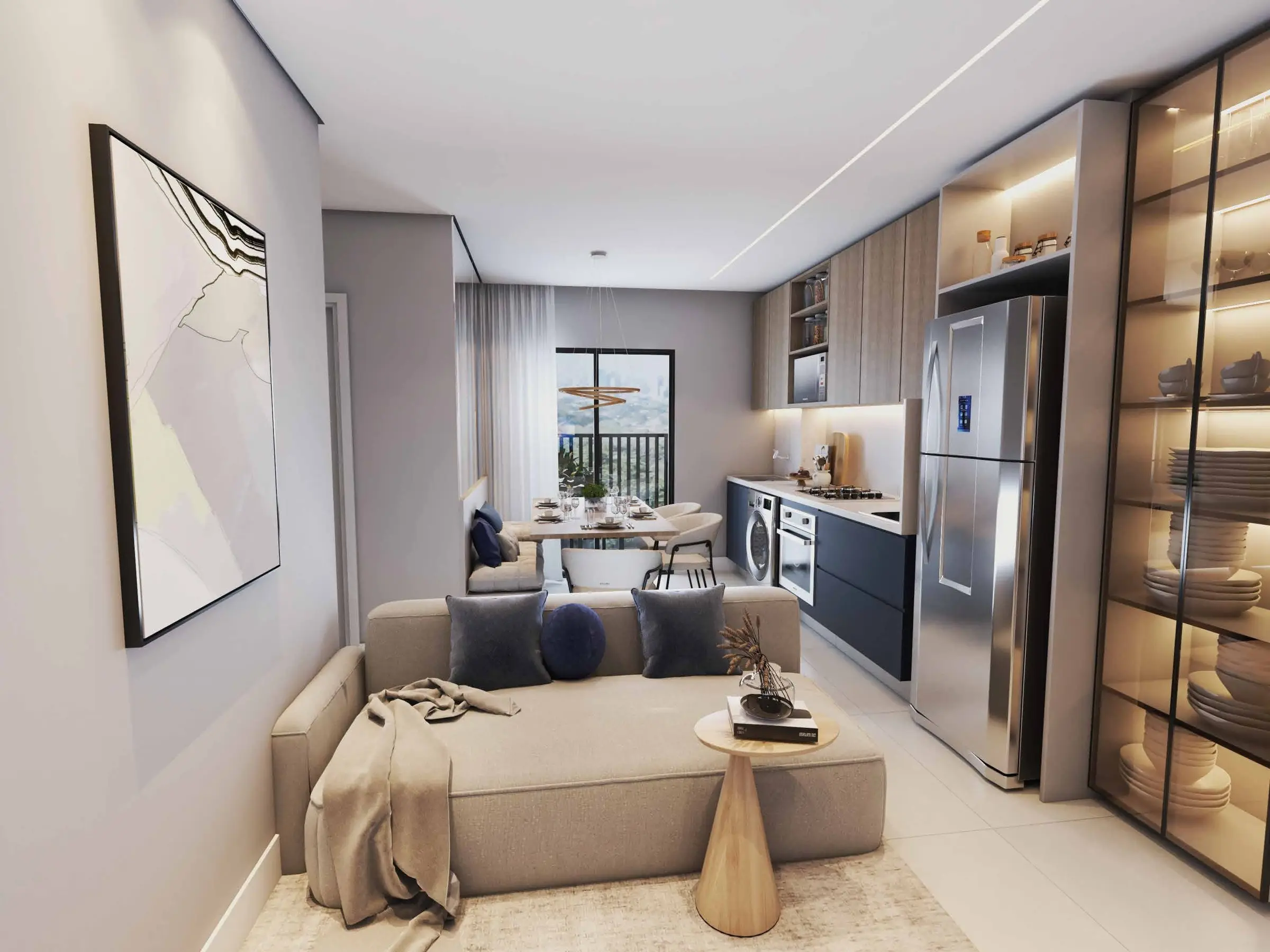 Sala de estar, render