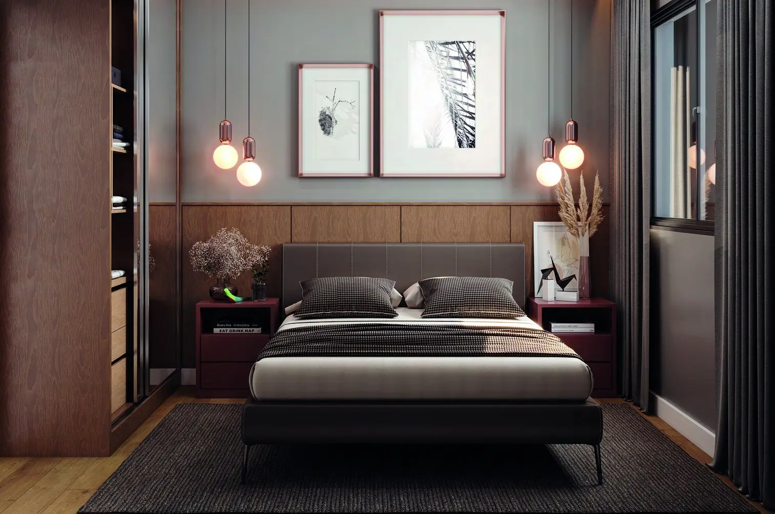 Quarto de casal, render