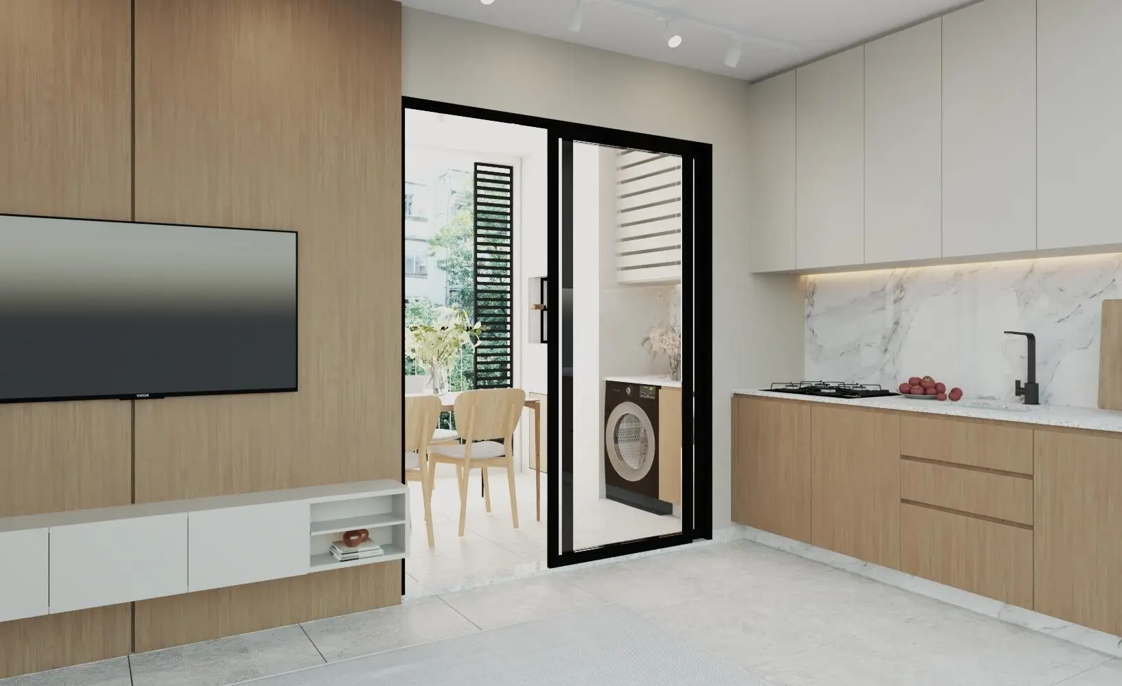 Apartamento de 2 quartos, render