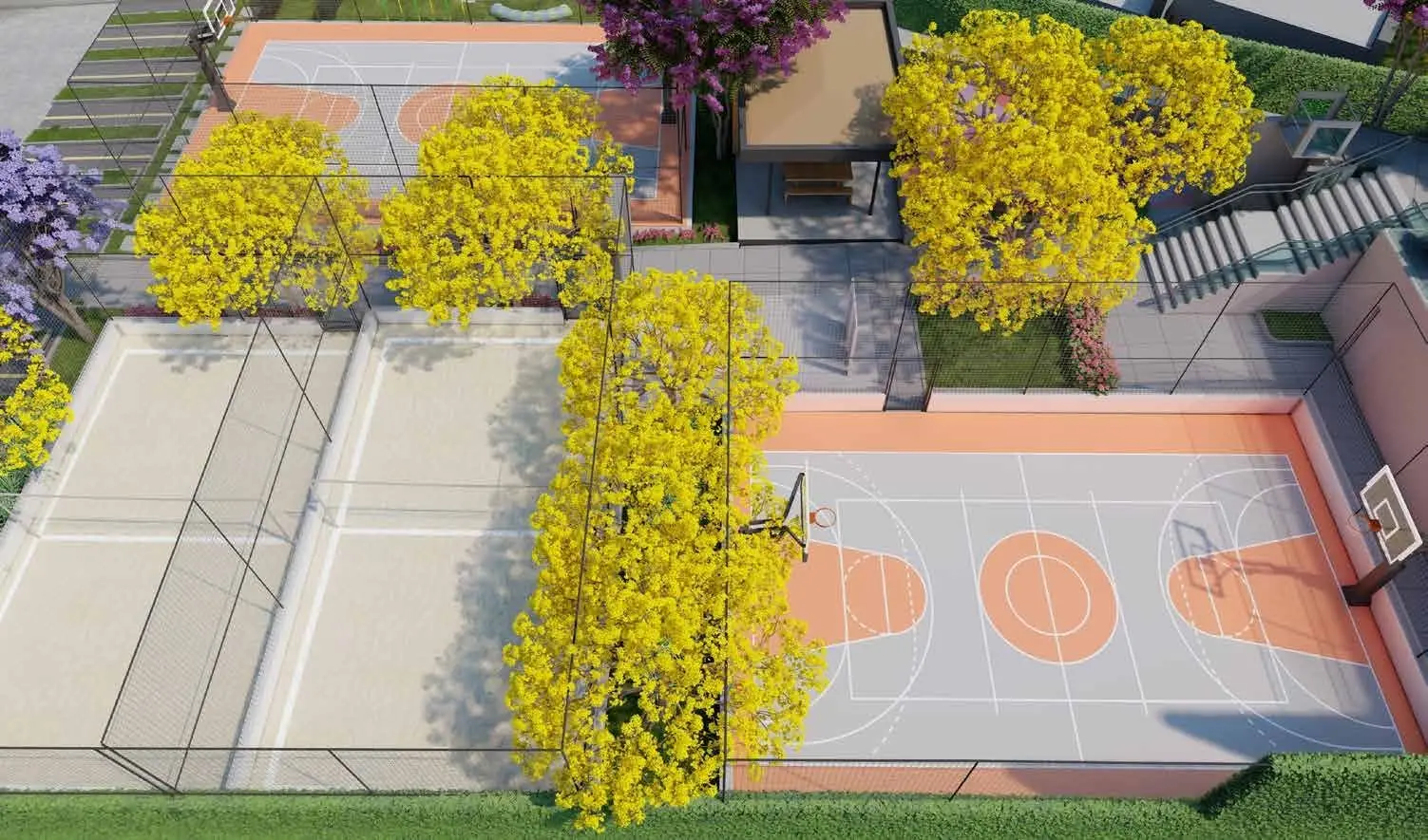 Quadras, render