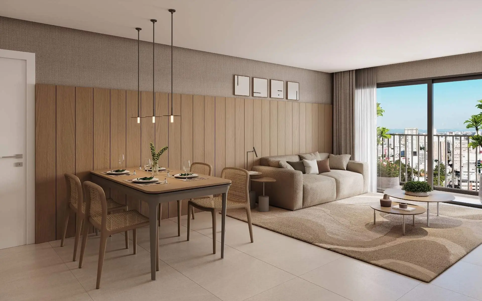 Sala de estar, render