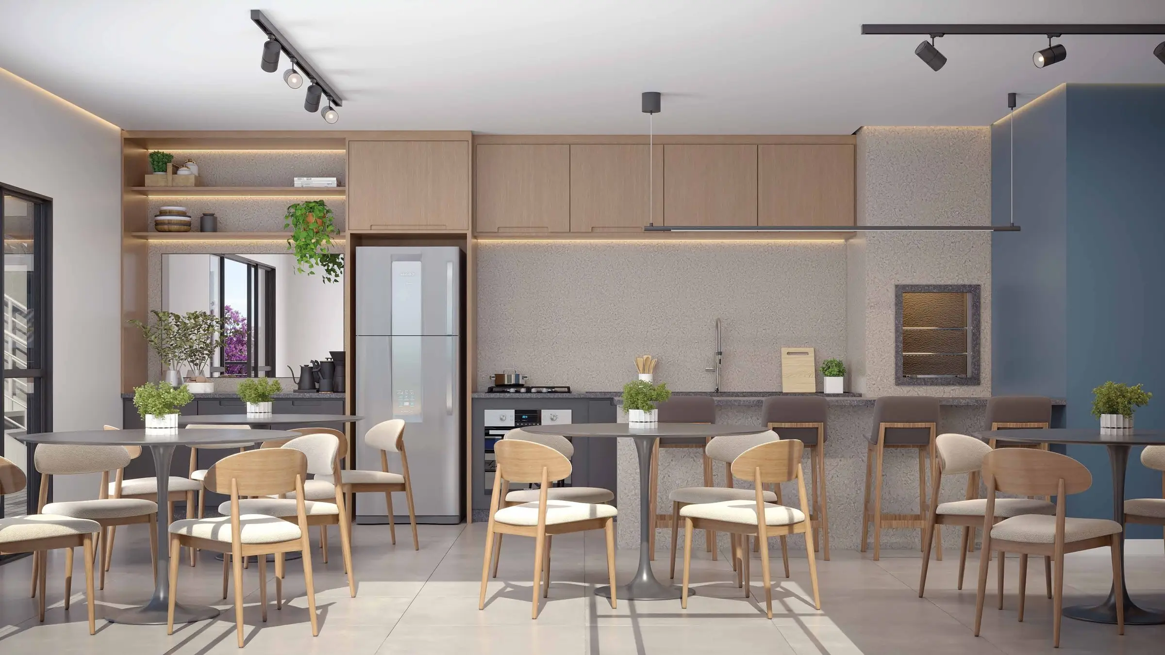 Espaço gourmet, render