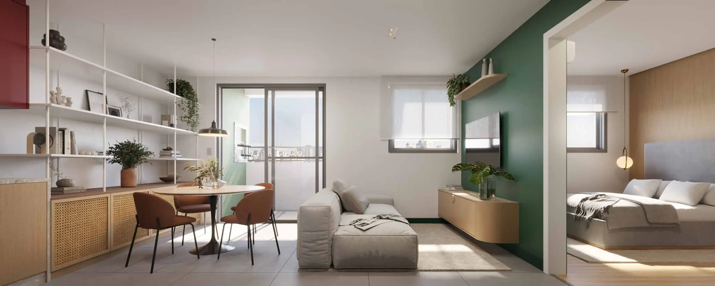 Sala de estar, render