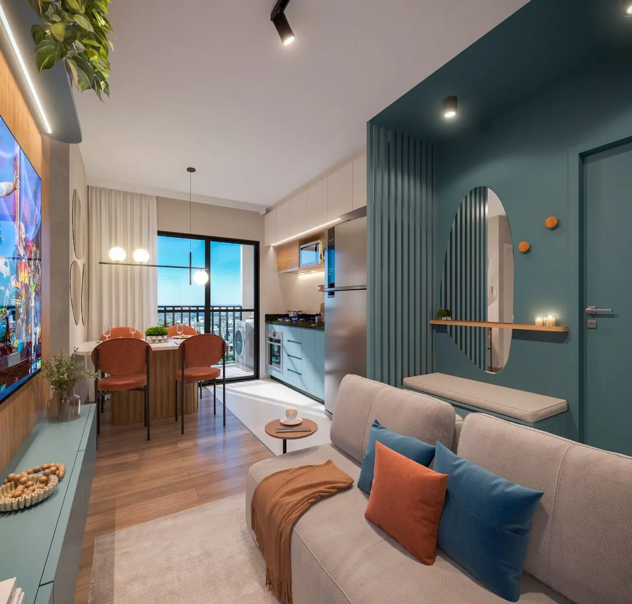 Sala de estar, render