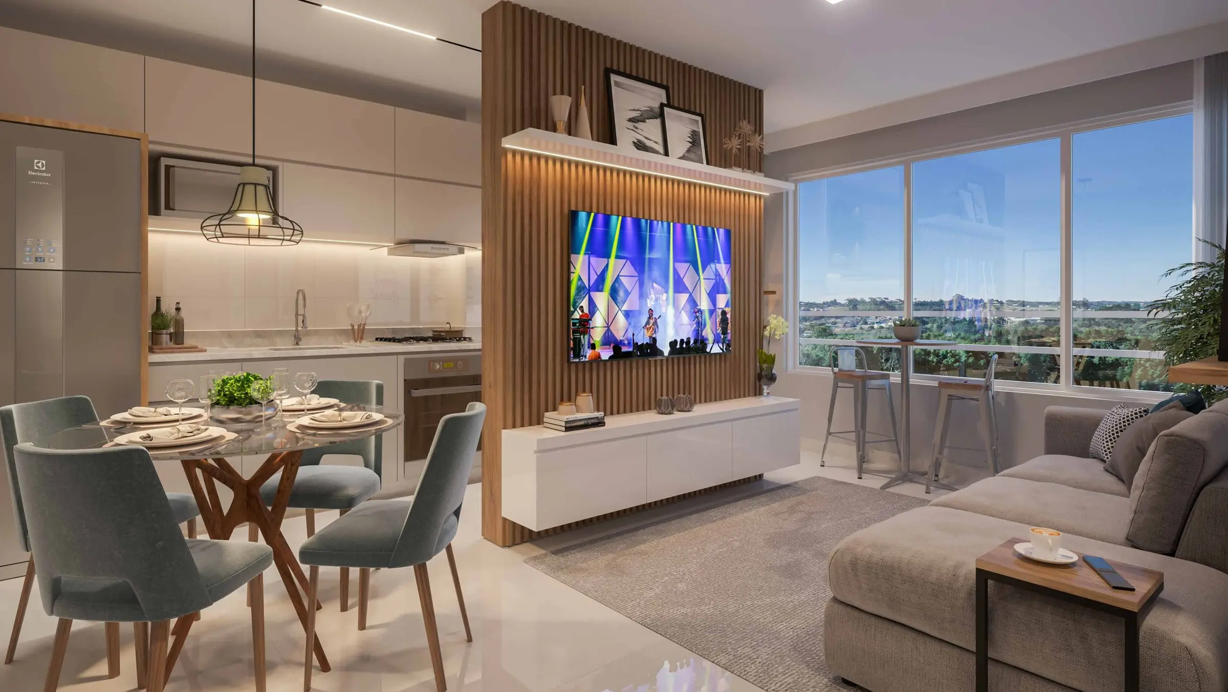 Sala de estar, render