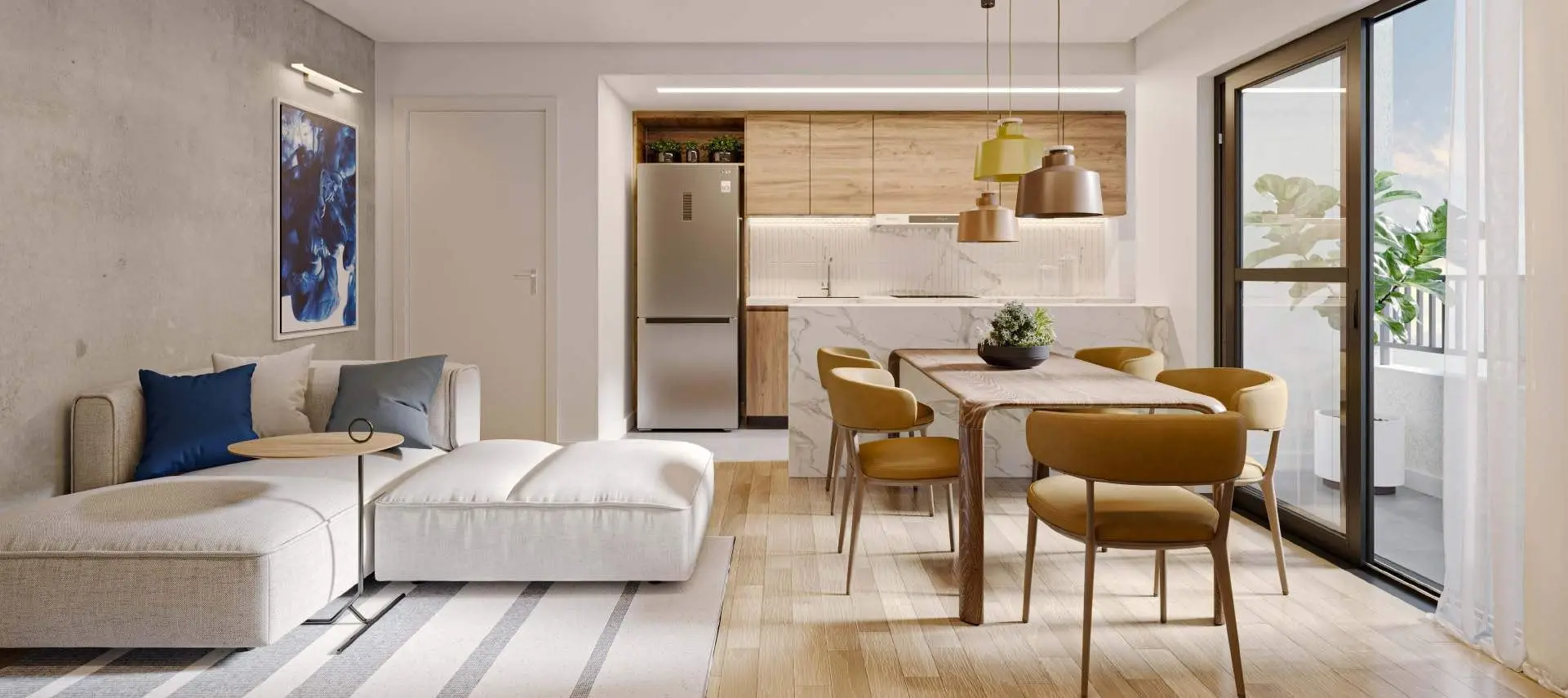 Sala de estar, render