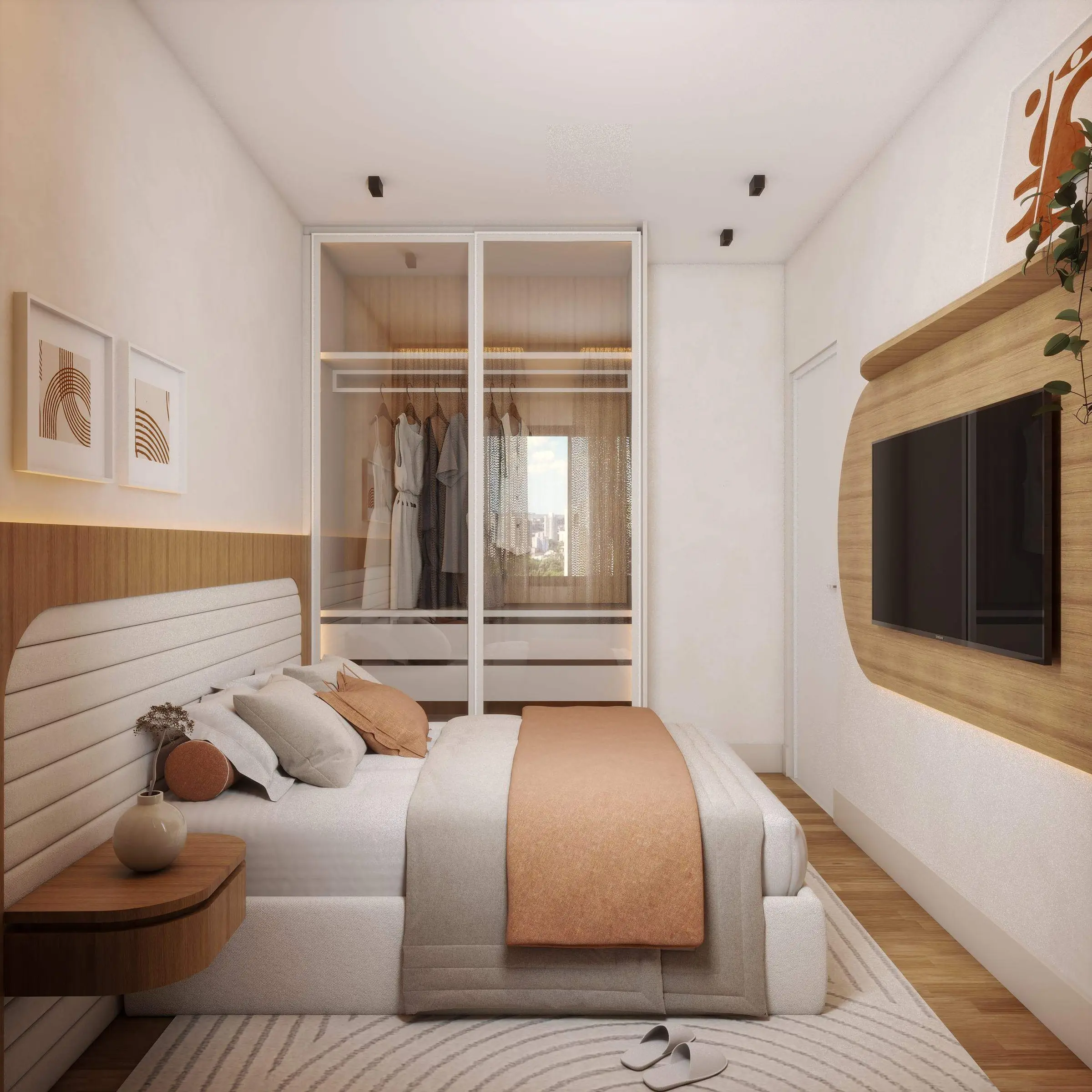 Quarto de casal, render