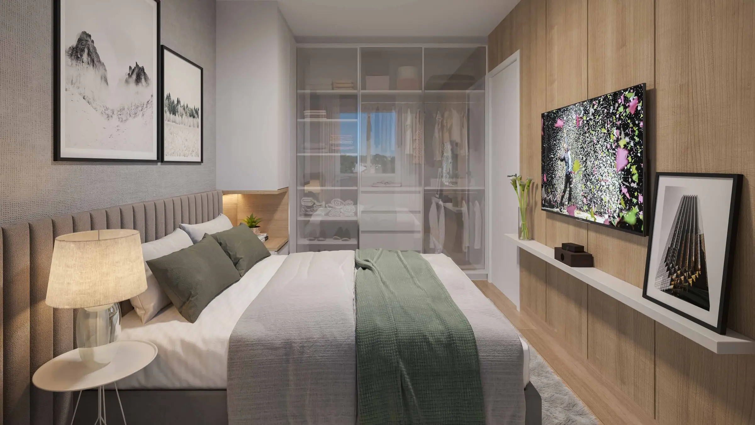 Quarto de casal, render
