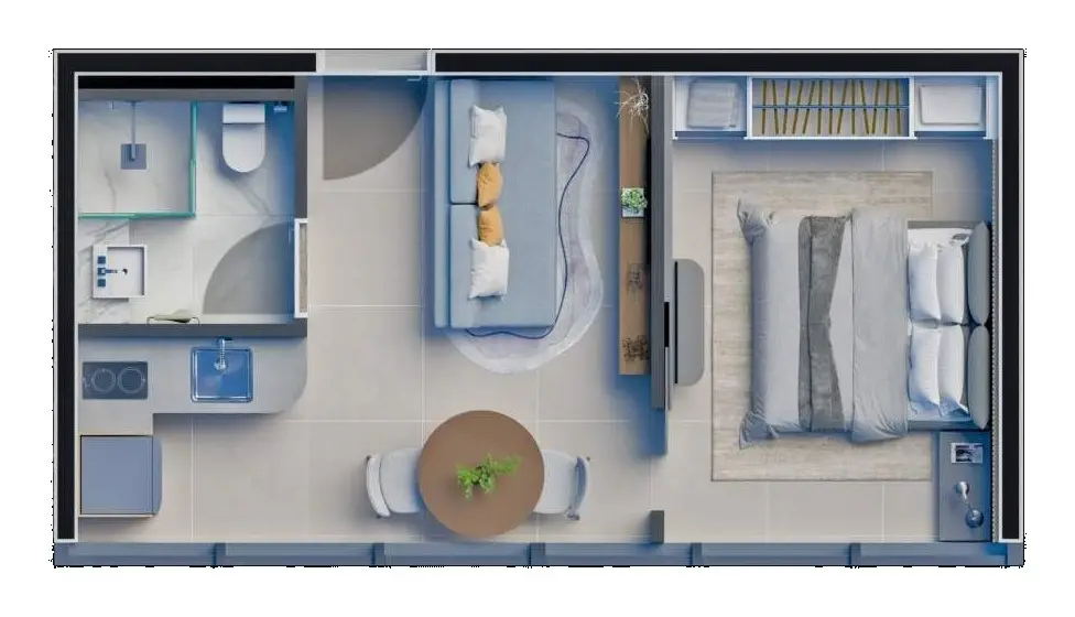 Planta: 1 quarto